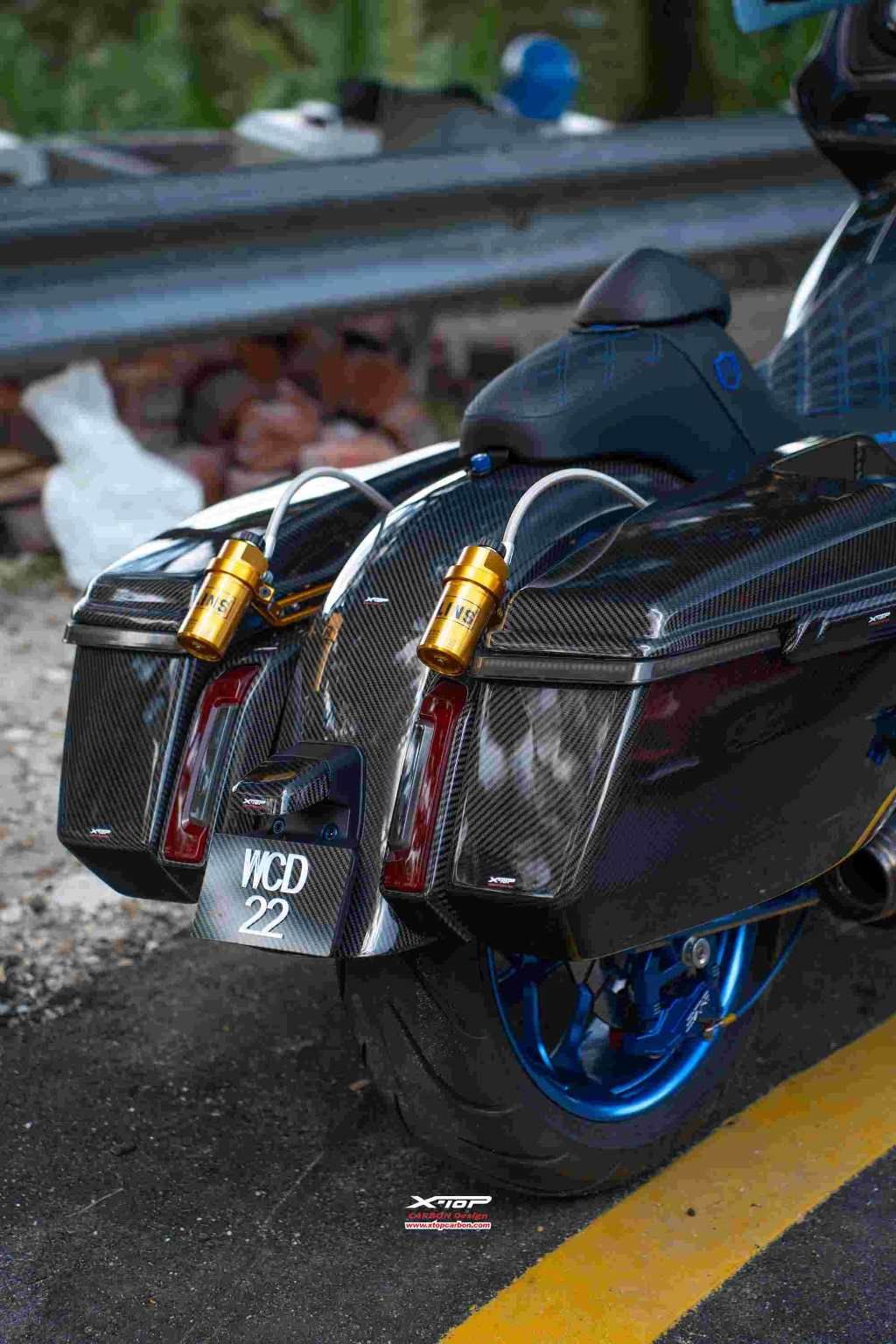 Carbon pannier case body